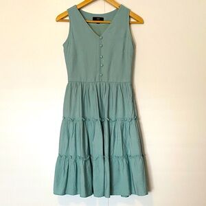 ZINK London: Sleeveless Green Dress, XS